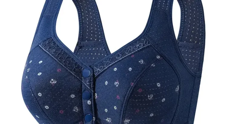 Wireless Cotton V-Shaped Bra for Women Plus Size