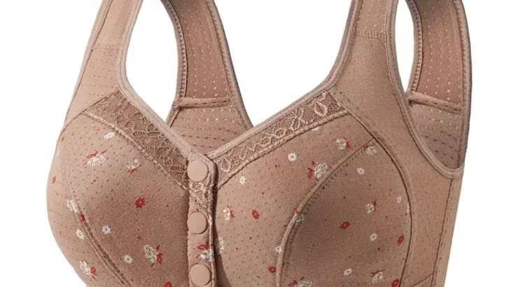 Wireless Cotton V-Shaped Bra for Women Plus Size