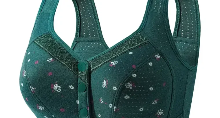 Wireless Cotton V-Shaped Bra for Women Plus Size