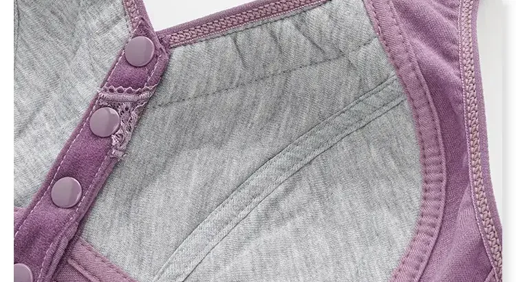 Wireless Cotton V-Shaped Bra for Women Plus Size