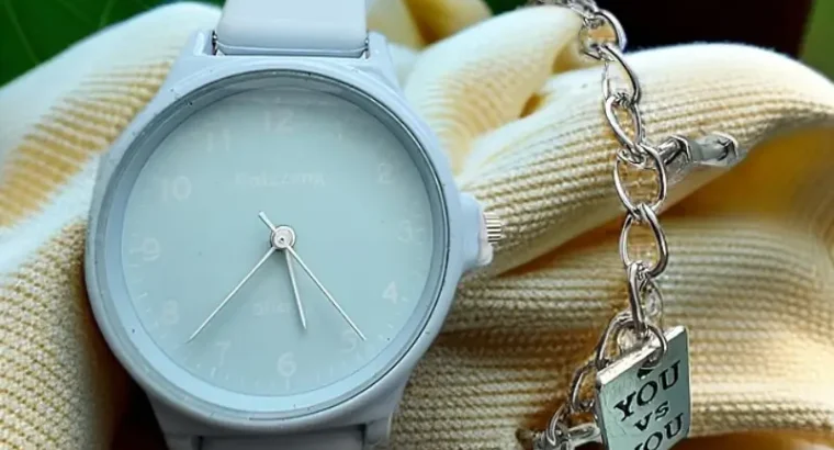 Sweet White Chain Watch for Girls Middle School