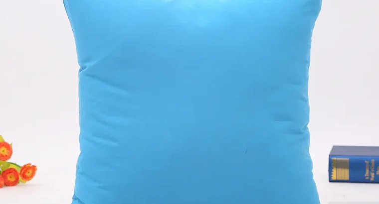 Blue Brushed Modern Living Room Pillowcase
