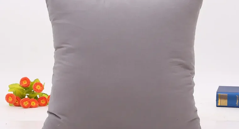 Blue Brushed Modern Living Room Pillowcase