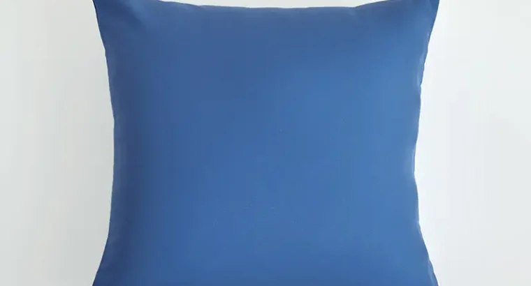 Blue Brushed Modern Living Room Pillowcase
