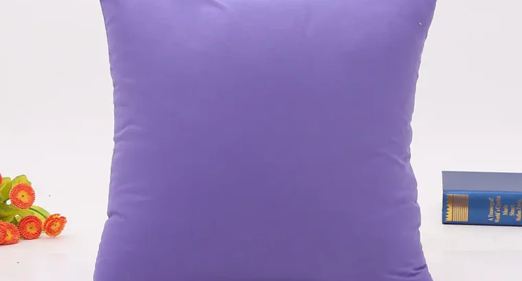 Blue Brushed Modern Living Room Pillowcase