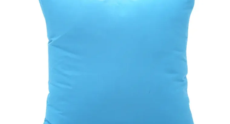 Blue Brushed Modern Living Room Pillowcase