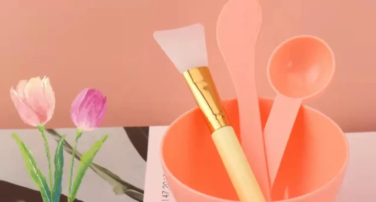 Blue Beauty Salon Facial Tools Set with Blending Brush