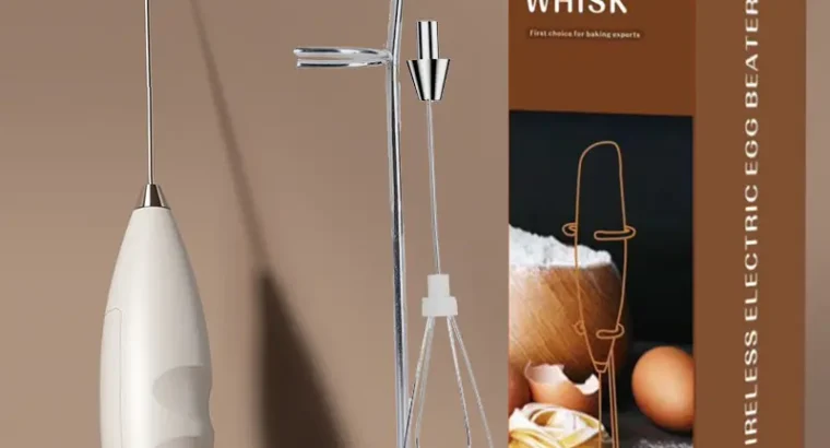 White Electric Milk Frother with Strong Power