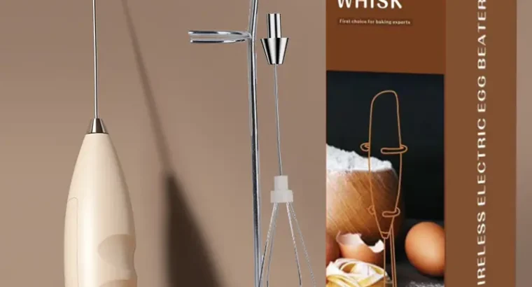White Electric Milk Frother with Strong Power