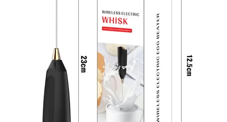 White Electric Milk Frother with Strong Power