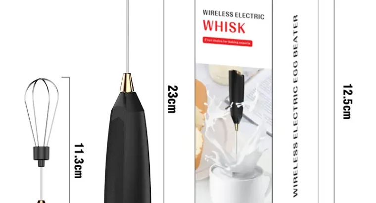 White Electric Milk Frother with Strong Power