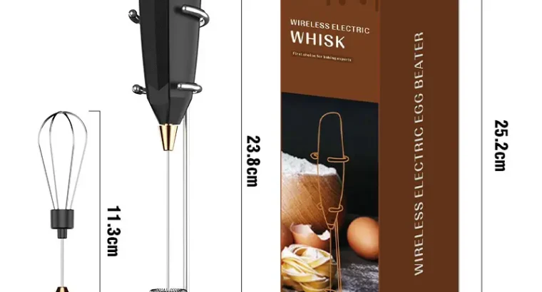 White Electric Milk Frother with Strong Power