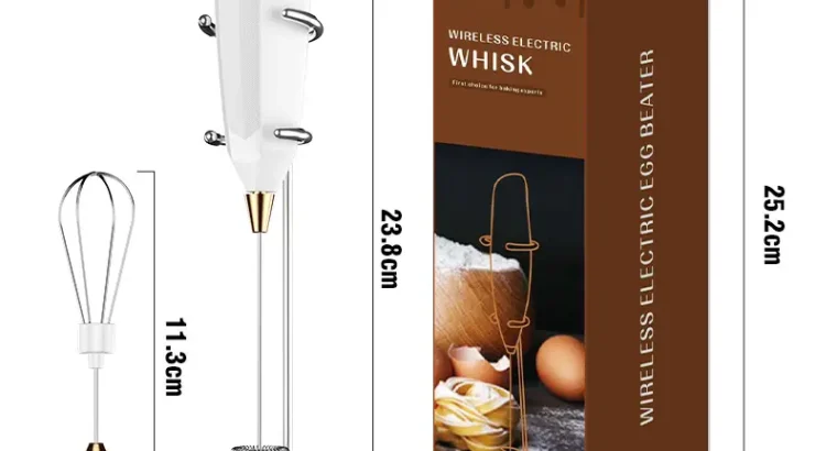 White Electric Milk Frother with Strong Power