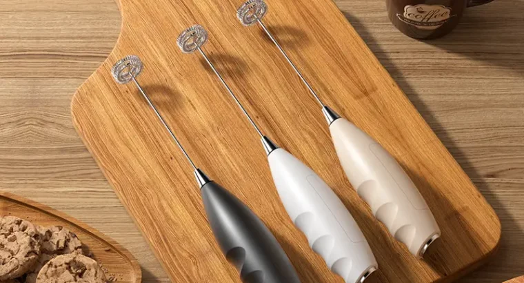 White Electric Milk Frother with Strong Power