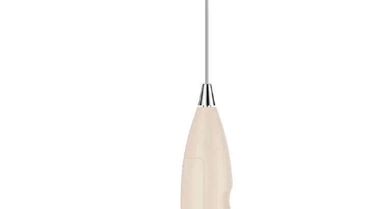 White Electric Milk Frother with Strong ...