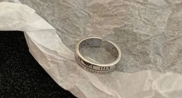 Ins Japanese and Korean Simple Wavy Ring Personalized Ring Niche Design Ele