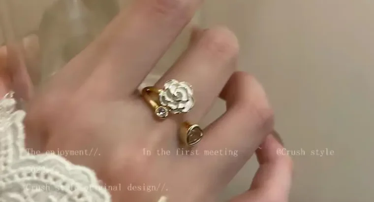 Ins Japanese and Korean Simple Wavy Ring Personalized Ring Niche Design Ele