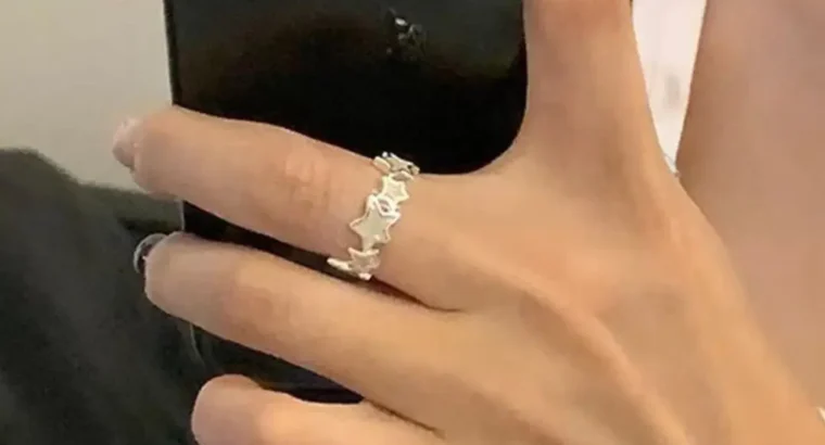 Ins Japanese and Korean Simple Wavy Ring Personalized Ring Niche Design Ele