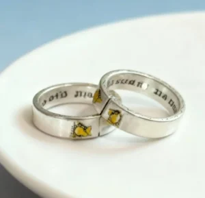 Ins Japanese and Korean Simple Wavy Ring Personalized Ring Niche Design Ele