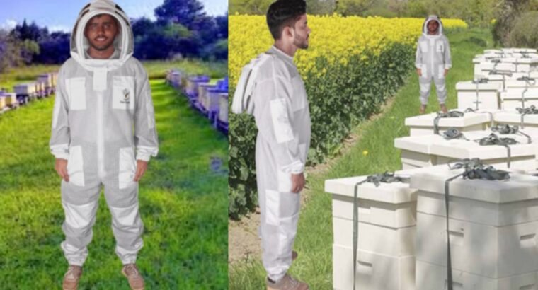 3 Layers Ultra Breeze Ventilated Beekeeping Bee Suit for Men with Veil