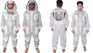 3-Layer Ultra Breeze Ventilated Beekeeping Jacket for Men with Veil