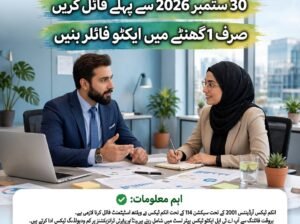Income Tax Return Filing 2026 Last Date Pakistan – Become ATL Active in 24