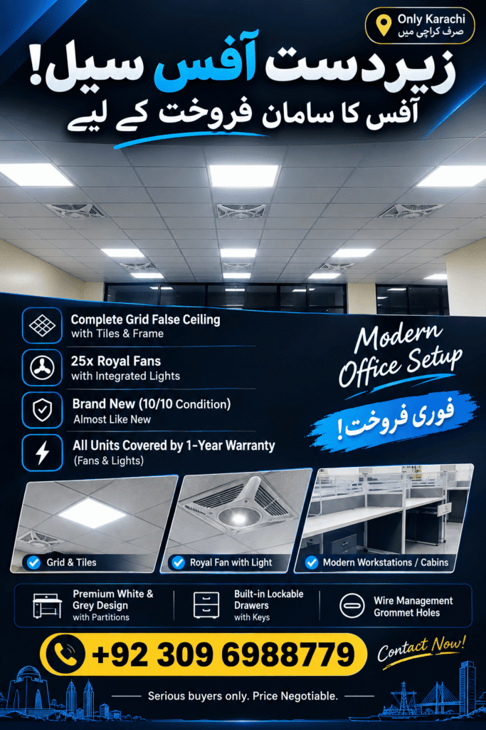 Complete Office Clearance Sale – 25 Royal Fans + Workstations + False Ceili - photo 1
