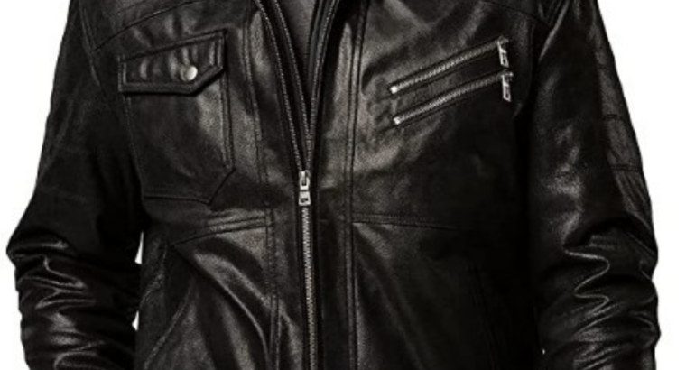 Genuine Black Leather Jacket for...