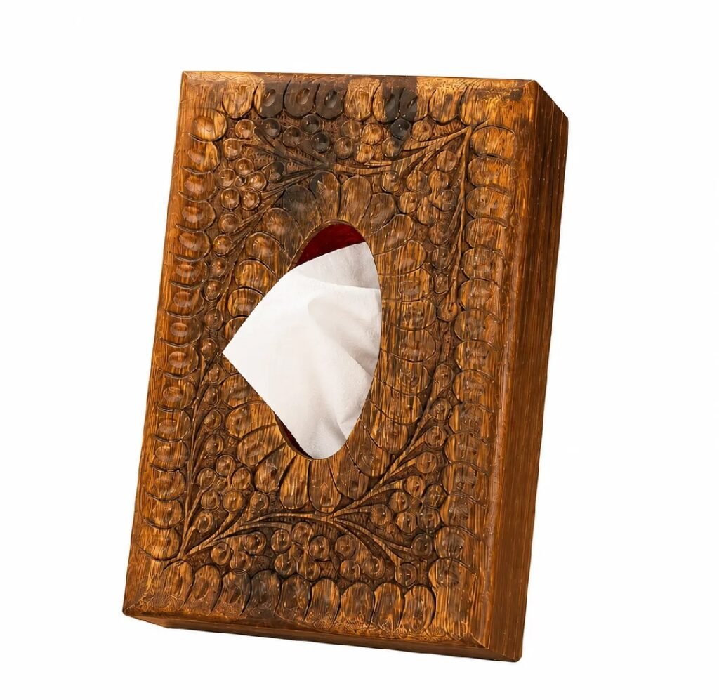 Wooden Tissue Box – Handmade Wooden Tissue Holder for Home and Office - photo 2