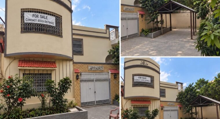 150 SQ. YARDS HOUSE FOR SALE — GATED and SECURE SOCIETY