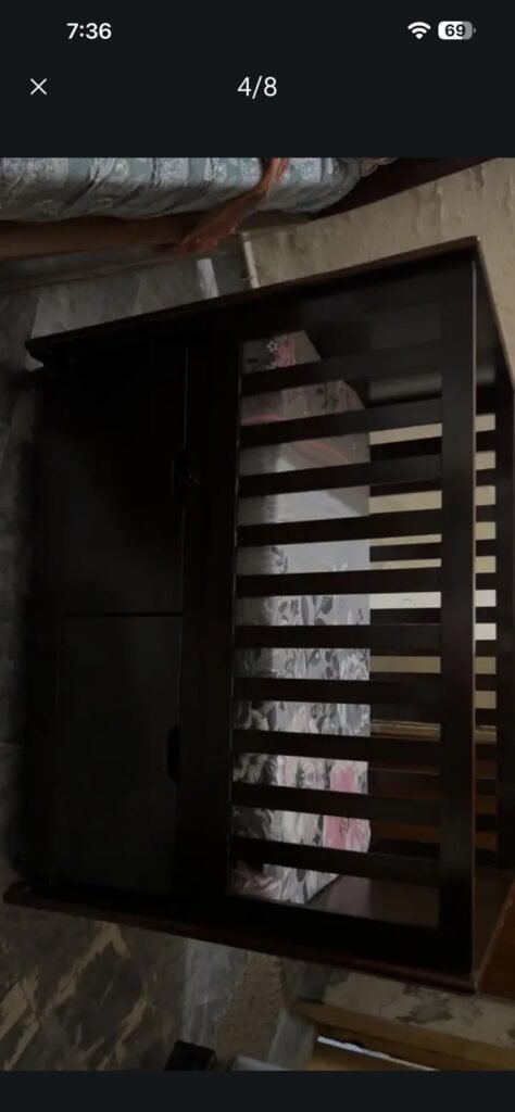 wooden baby cot with matress - photo 5