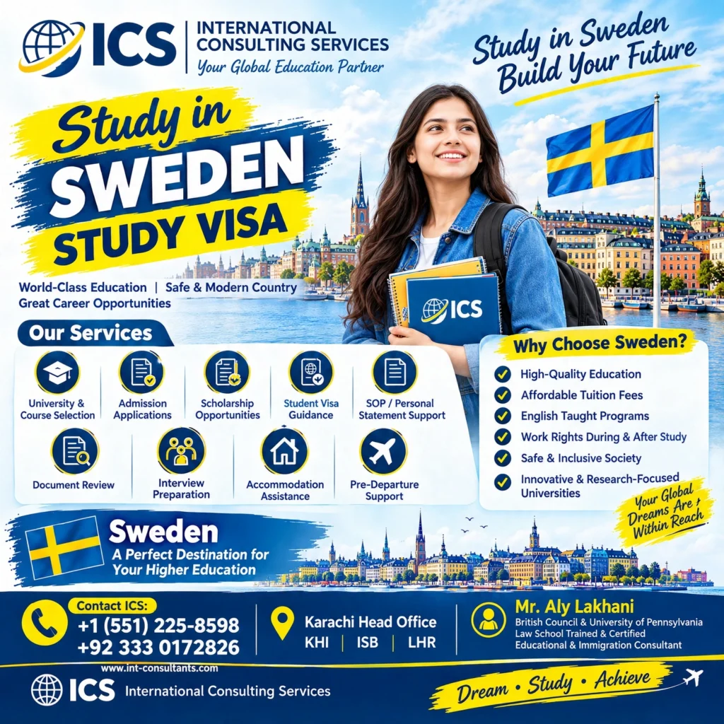 STUDY IN SWEDEN – ICS GLOBAL CONSULTANTS