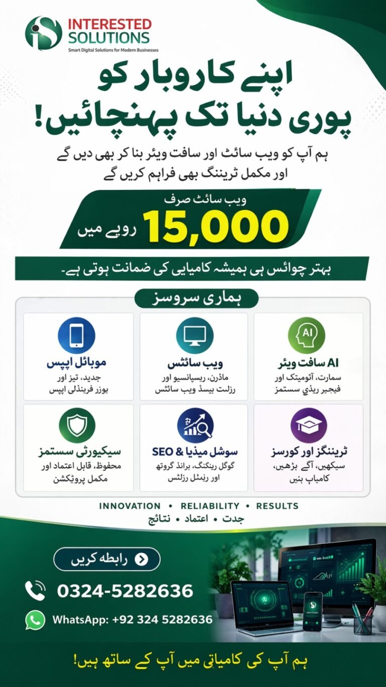 Complete Website + Domain + Hosting in Just Rs. 15000 – Offer