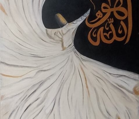 sufi oil painting