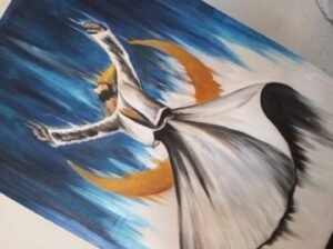 whirling dervish oil painting