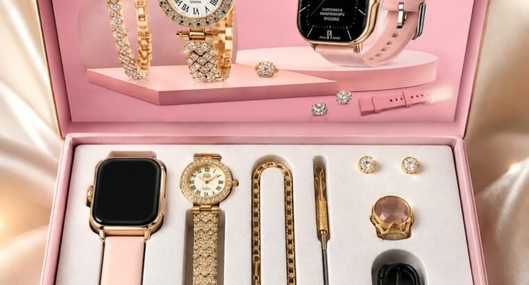 A58 Smart Watch for Women with Luxury Jewelry Set🔥 Best Gift🎁 For Gi