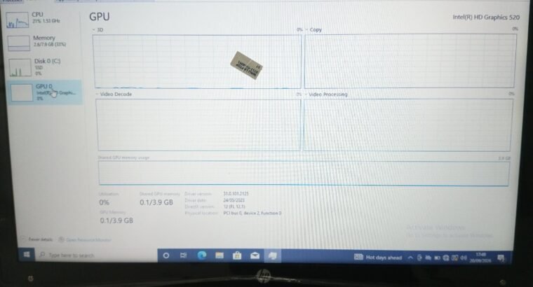 HP PROBOOK Intel i5 6th generation