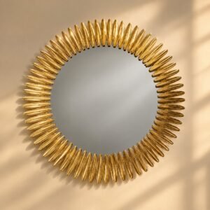Gold Sunburst Wall Mirror Home Decor