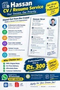 Professional CV/Resume Writing & ATS-Friendly CV