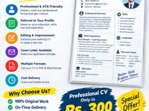 Professional CV/Resume Writing & ATS-Friendly CV