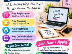 Online Work Opportunity – Work From Home only female work