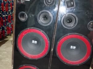 12 Inch Speakers + Denon Amplifier