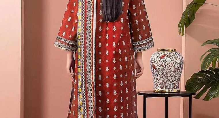 Edenrobe 3PC Red Suit Code 35240 Unstitc...