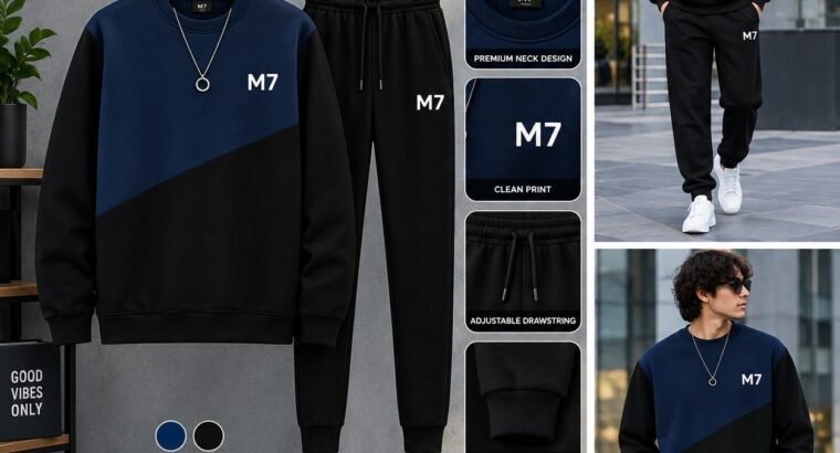Men’s Fleece Printed Tracksuit