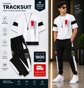 Men’s White Summer Tracksuit
