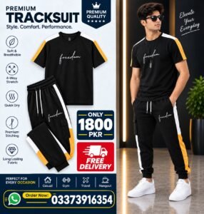 Men’s Black Sweatpants Tracksuit