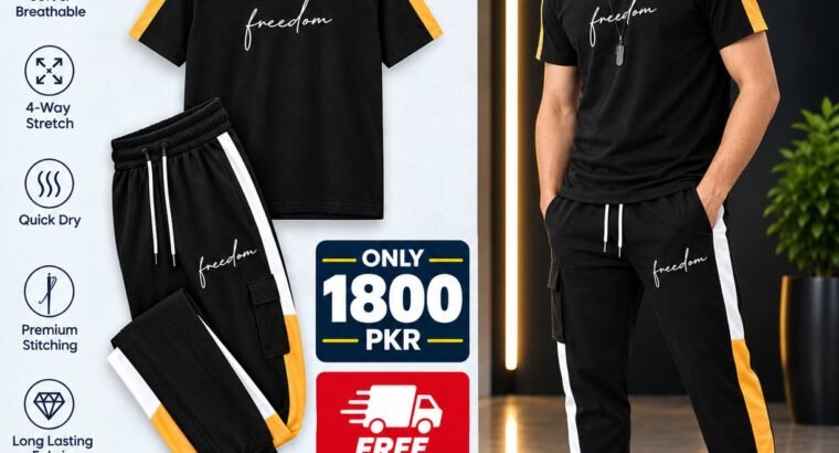 Men's Black Sweatpants Tracksuit