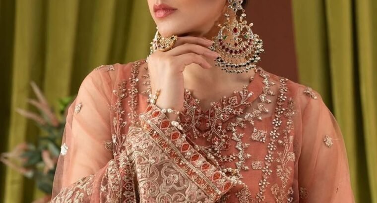 Brand :*ZAHA*Fabric Detail :*Net,Malai**FRONT*• fully heavily Sequenc