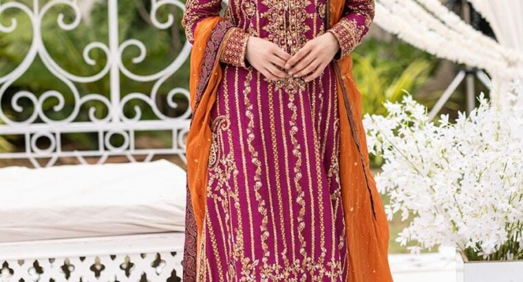 Brand :*Farah Talib Aziz*Design Code : Wedding Edition Fabric Details