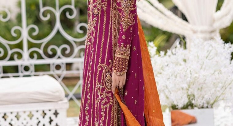 Brand :*Farah Talib Aziz*Design Code : Wedding Edition Fabric Details